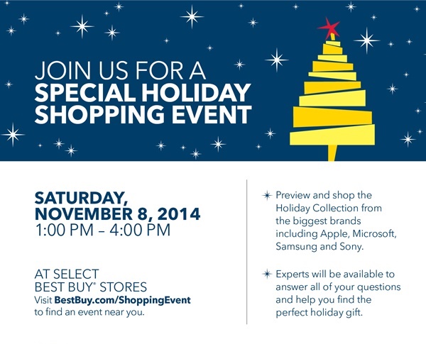 One Day Only Best Buy Holiday Shopping Event